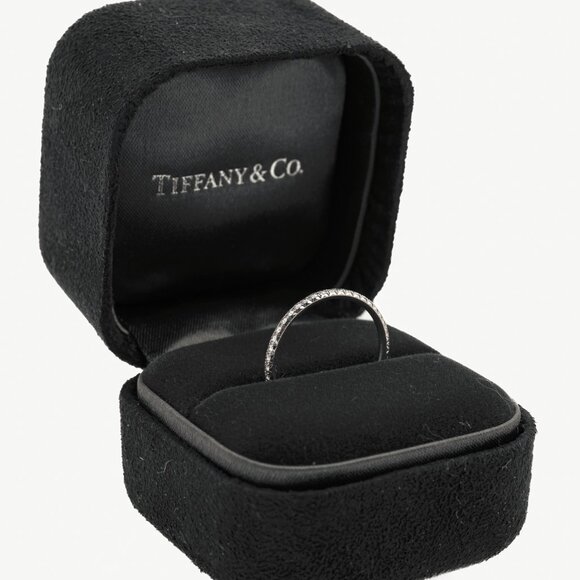 Tiffany & Co. Metro Full Eternity 18k White Gold Diamond Band - Picture 1 of 4
